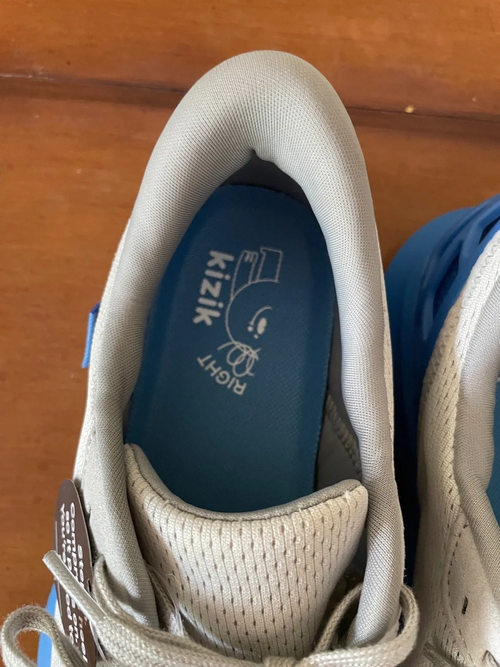 KIZIK Kids Athens 2 Hands-Free Grey & Blue Mesh Size 5 Youth